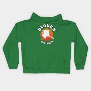 Alaska the 49th State Kids Hoodie